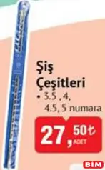 ŞİŞ ÇEŞİTLERİ